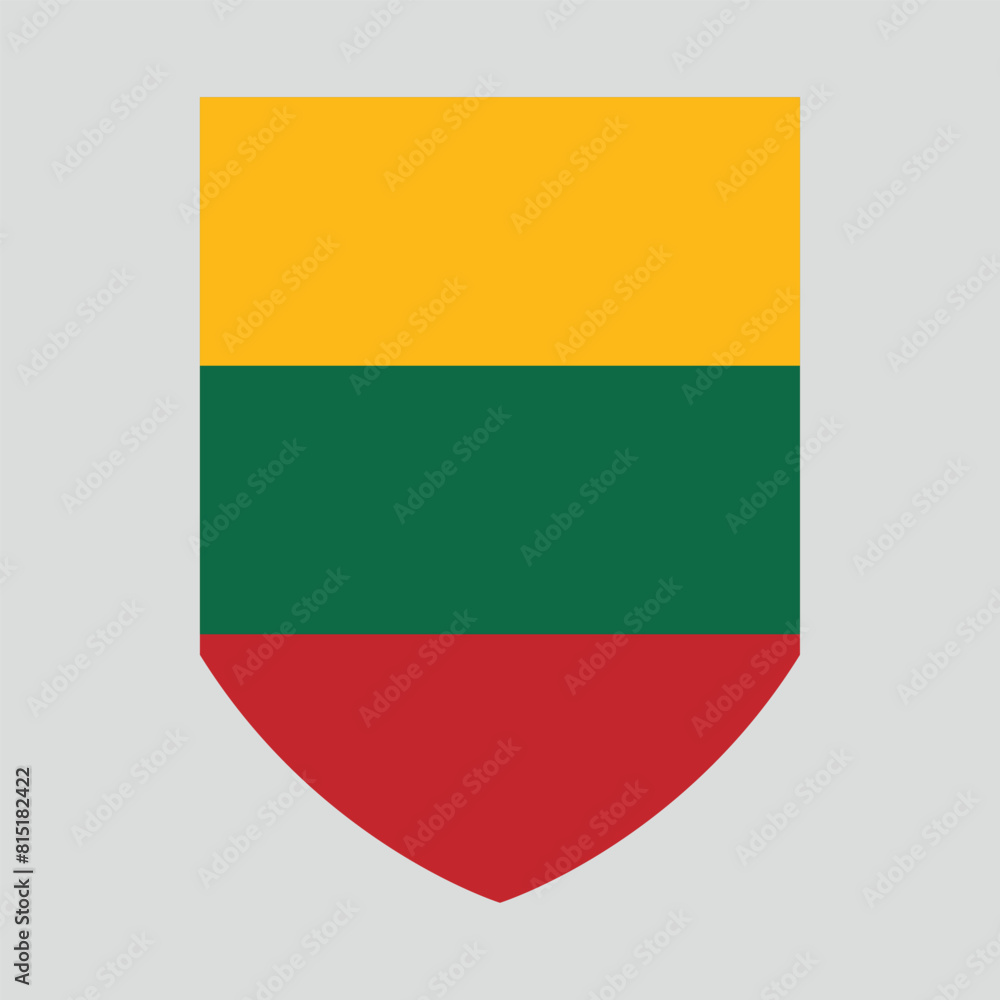 Lithuania Flag in Shield Shape Frame Lithuania Flag in Shield Shape Frame
