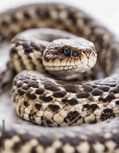 rattlesnake, isolated white background 