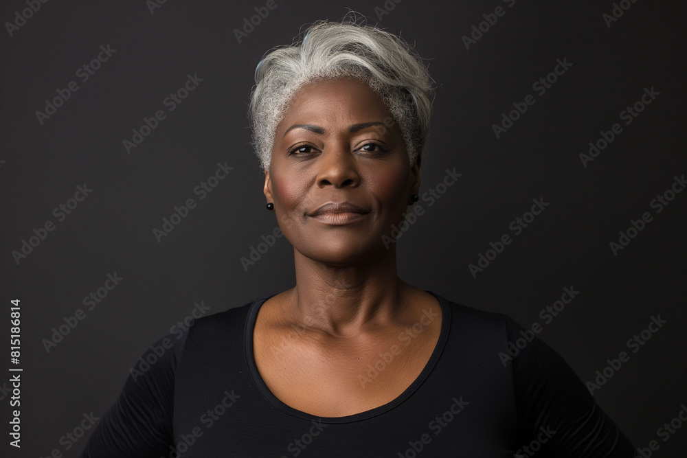 Beautiful black woman, 50 years old, fit body, health, vitality Beautiful black woman, 50 years old, fit body, health, vitality