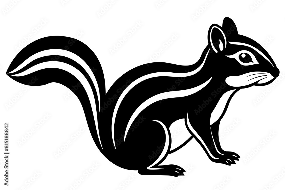 chipmunk line art silhouette illustration chipmunk line art silhouette illustration