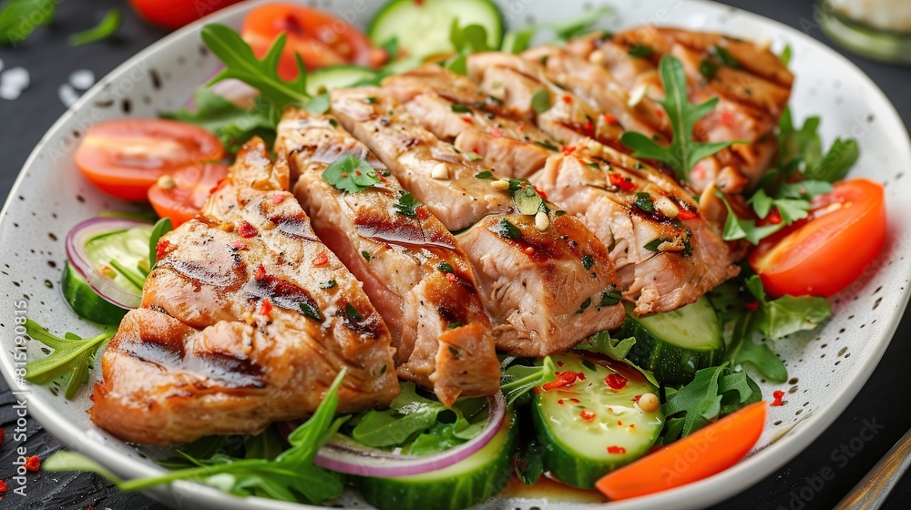 The moist meat and crisp vegetables make a light and tasty lunch . AI Generative The moist meat and crisp vegetables make a light and tasty lunch . AI Generative