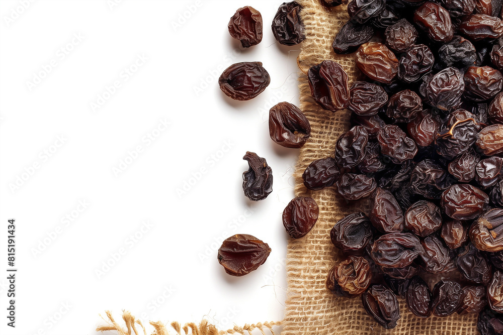 Fototapeta premium Raisins isolated on white background