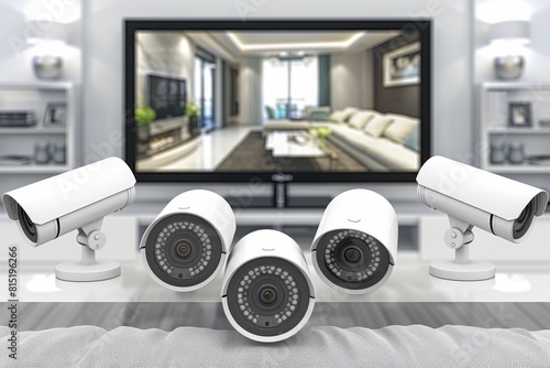 Network interfaces secure video monitoring operations, authenticating surveillance solutions that validate security cameras and integrate alarm confirmations with digital connectivity. photo