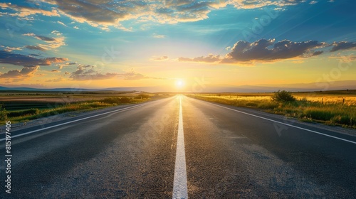 highway stretching into the distance, symbolizing the endless possibilities of the open road.