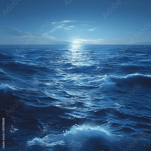 A deep blue expanse whispers untold stories.