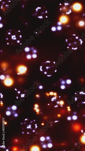 Animation Of Colorful particles  Background vertical video