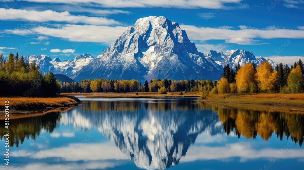 Obraz premium Oxbow Bend UHD Wallpaper