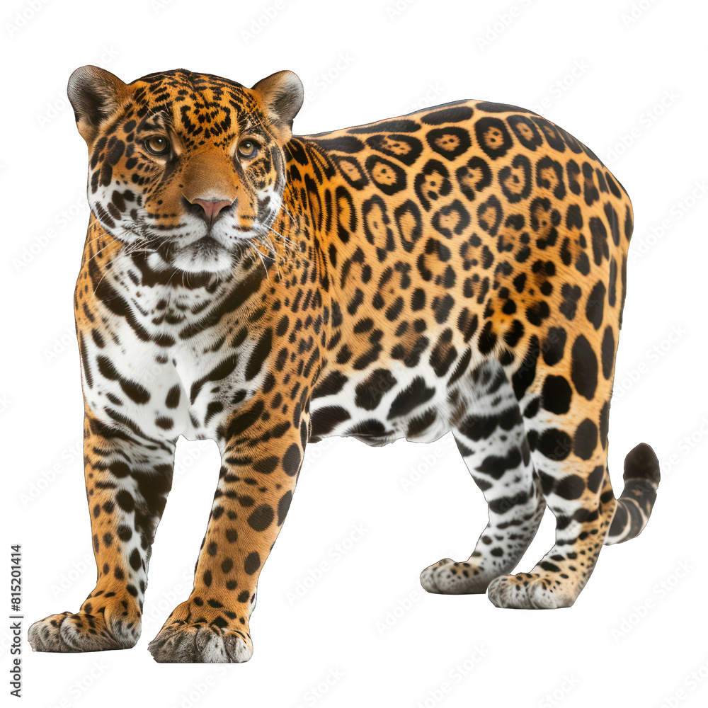 Jaguar isolated on white or transparent background Jaguar isolated on white or transparent background