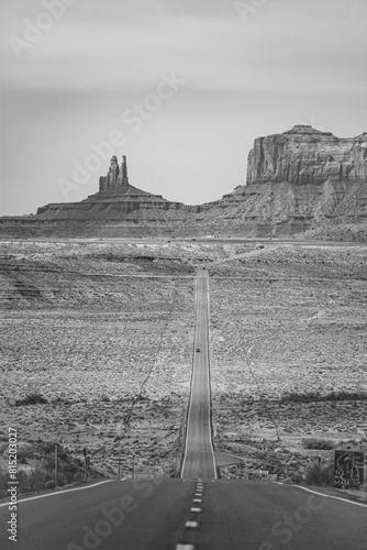 Canyon Road Black and White