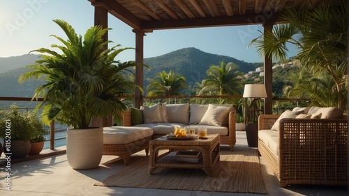Beautiful exotic terrace © Damian Sobczyk