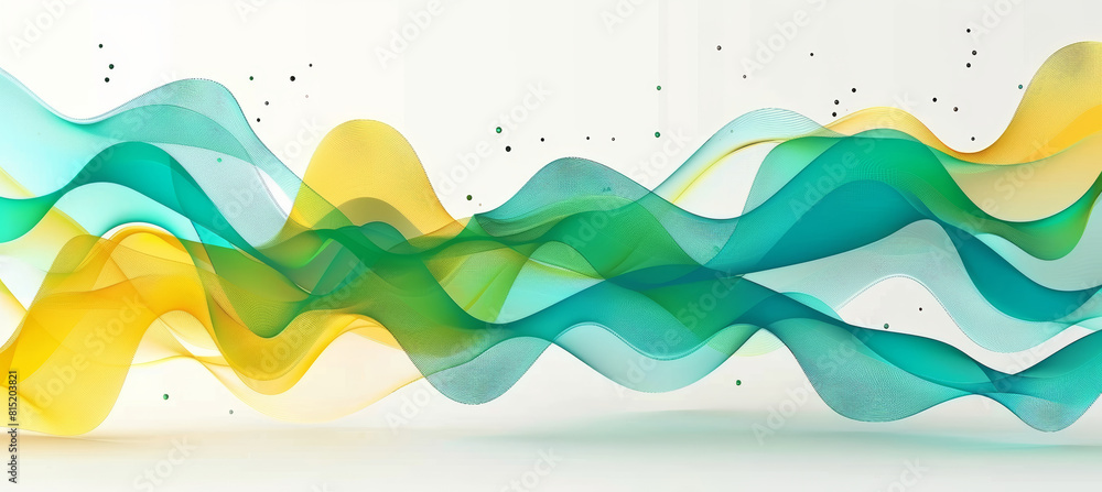 Geometric Elements Design in Blue, Green, and Yellow Geometric Elements Design in Blue, Green, and Yellow