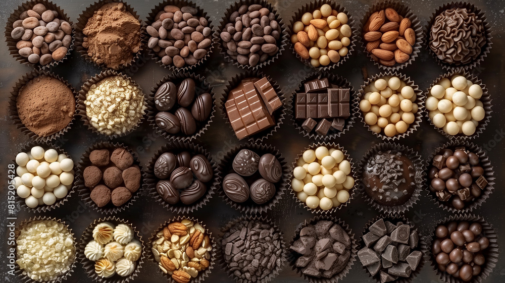 Box of delicious chocolate candies on white background Box of delicious chocolate candies on white background