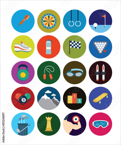 Sport Icons Mega collection Business Vector Design.eps