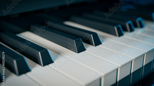 Wallpaper Mural piano keyboard concepts backgrounds. 3d rendering Torontodigital.ca