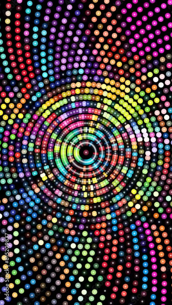 Abstract Pattern Of colorful Circles vertical video Abstract Pattern Of colorful Circles vertical video