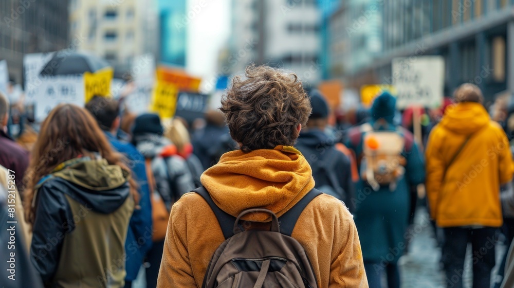 beautiful woman at a demonstration looking at the camera with yellow day hat in high resolution and quality beautiful woman at a demonstration looking at the camera with yellow day hat in high resolution and quality