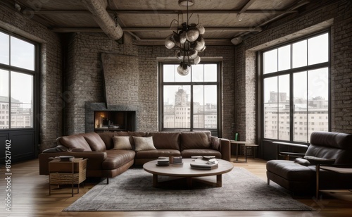 Exposed Brick Loft with Vintage Accents