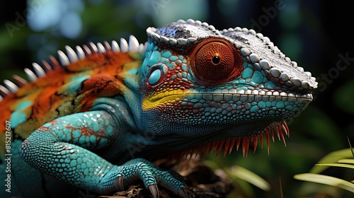 Colorful chameleon UHD Wallpapar