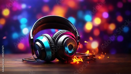 technology, headset, stereo, dj, microphone, music, equipment, black, audio, sound, isolated, entertainment, listen, volume, speaker, device, white, earphone, modern, headphone, vector, illustration, 