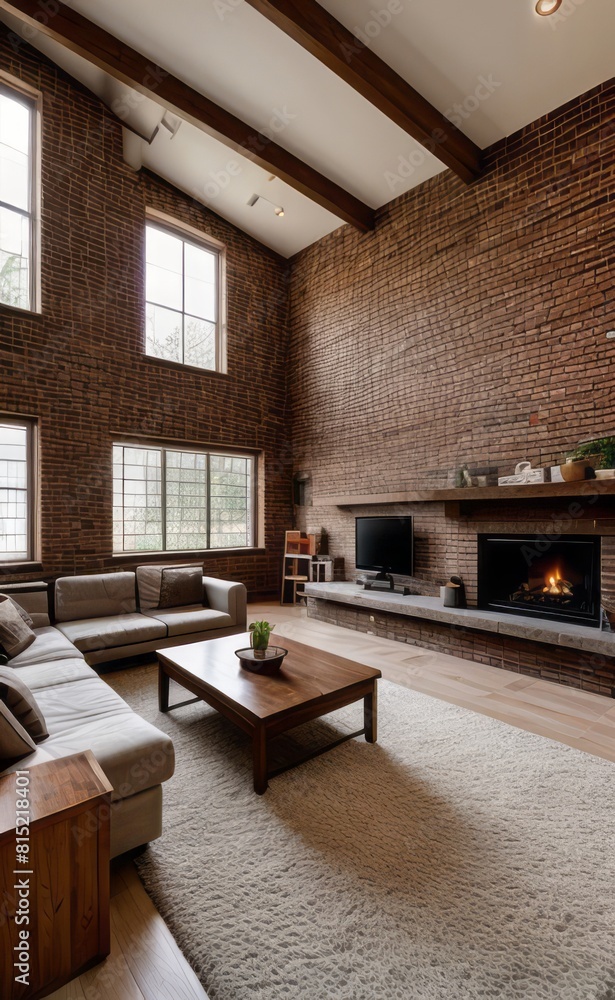 custom made wallpaper toronto digitalExposed Brick Loft with Vintage Accents