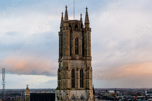 Saint Bavo's Cathedral is a 89 meter high Gothic cathedral in Brussels, Belgium.
