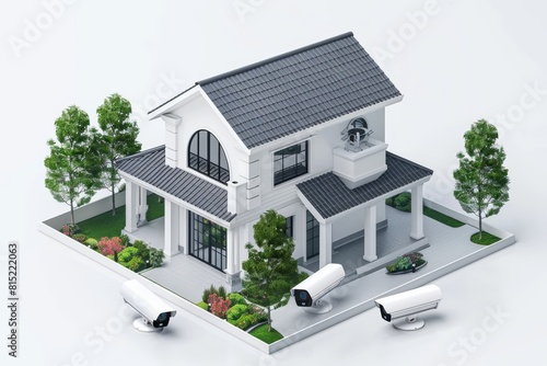 Real estate properties enhance safety technology through network backbones, employing watchful controls and safeguarding definitions for home protection. photo