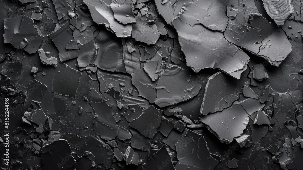 A black and white photo of a cracked wall with peeling paint, AI A black and white photo of a cracked wall with peeling paint, AI