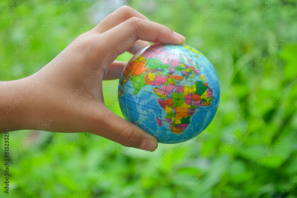 globe map in hands globe map in hands