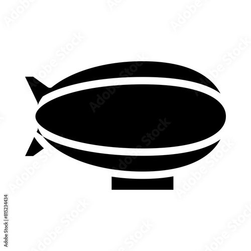 Zeppelin Glyph Icon Design