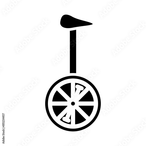 Unicycle Glyph Icon Design