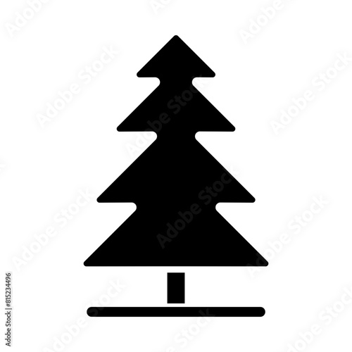 pine Glyph Icon Design