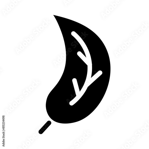 leaf Glyph Icon Design