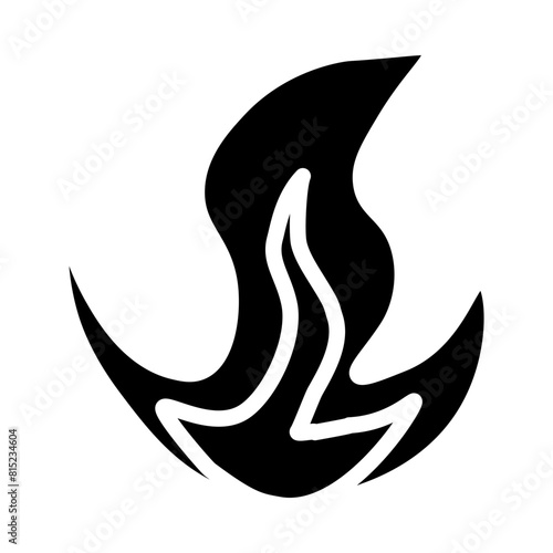 fire Glyph Icon Design
