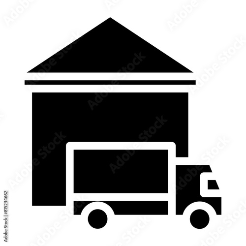 Dispatch center Glyph Icon Design