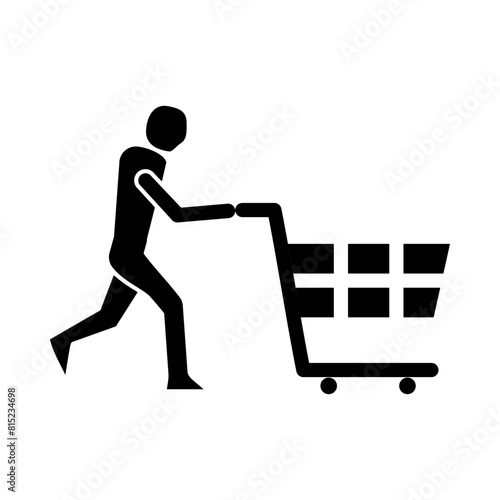 Customer Glyph Icon Design