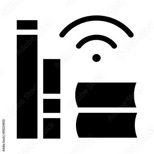 ELibrary Glyph Icon Design
