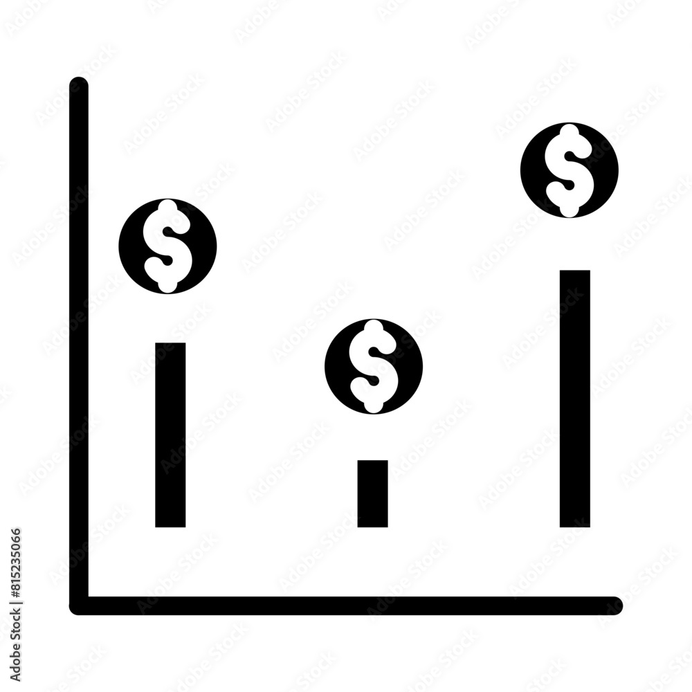 Wealth Management Glyph Icon Design Wealth Management Glyph Icon Design
