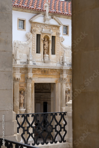 Palace of the Schools in the University of Coimbra (World Heritage Site by UNESCO) in a sunny day. photo