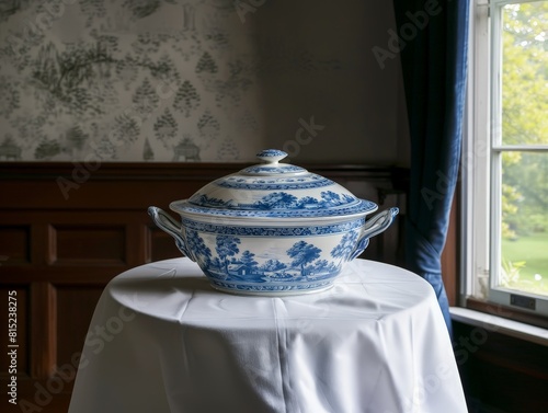 blue and white porcelain tu...