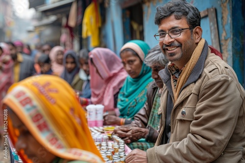 rural health outreach, indian doctor offers free health services in rural areas to underprivileged communities, aiming to reduce the healthcare disparity and ensure better access to medical care