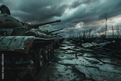 WW2 Tanks on the Battlefield: A Somber Testament to War Machines and Human Resilience