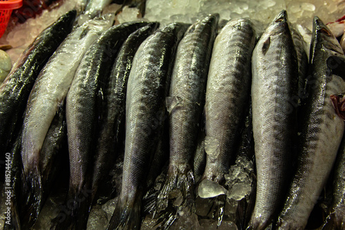 fresh fish in a traditional market
