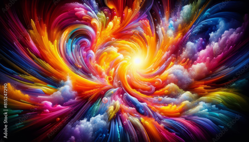 Colors of Happiness Abstract - Generative AI Colors of Happiness Abstract - Generative AI