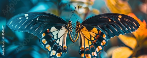 Capturing Dual Realities Stunning Butterfly Effect Visuals, duality concepts. photo