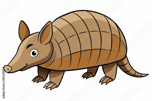 armadillo cartoon vector illustration