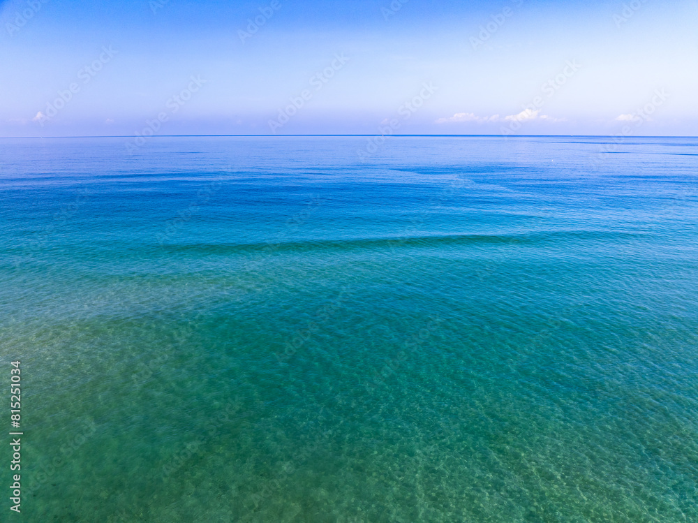 Fototapeta premium Tropical sea beach seascape,Waves texture background,Summer sea waves nature background
