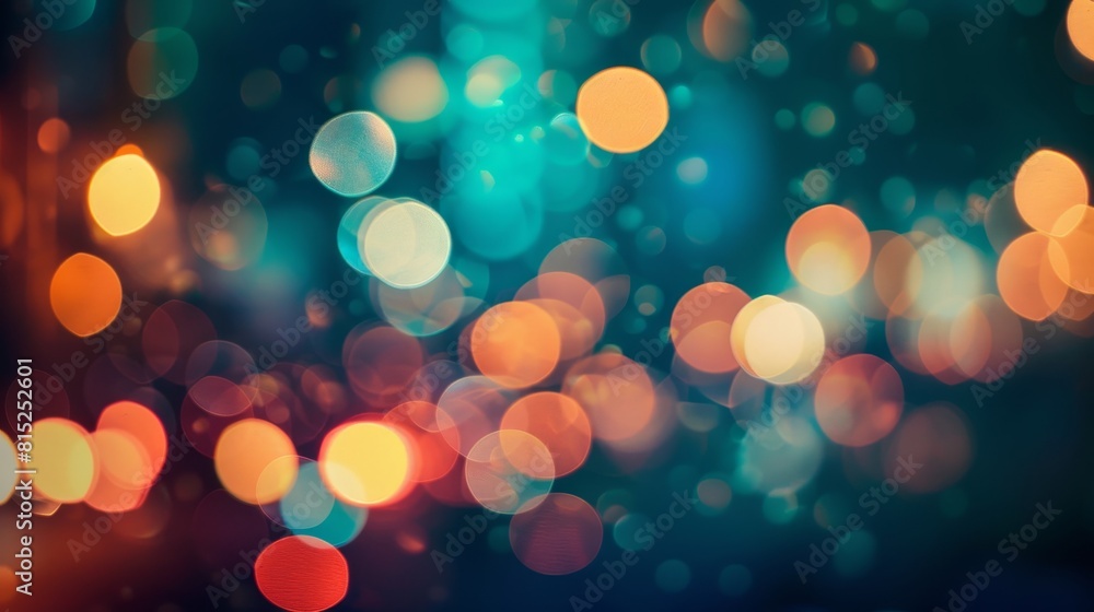 A beautiful nighttime view of midnight city with a blurred, bokeh effect A beautiful nighttime view of midnight city with a blurred, bokeh effect