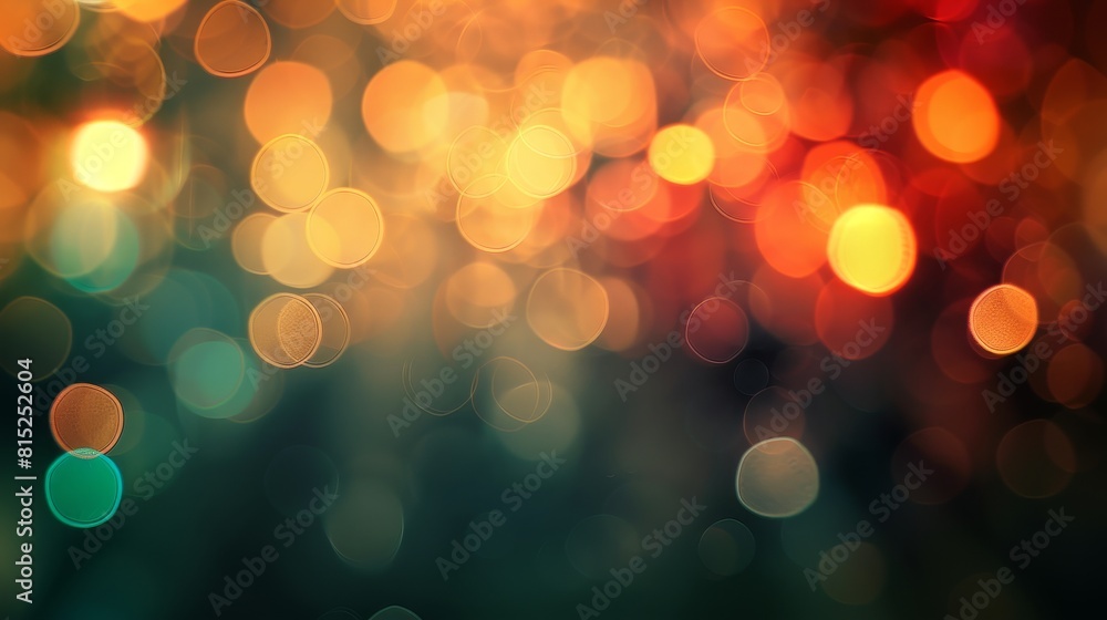 A beautiful nighttime view of midnight city with a blurred, bokeh effect