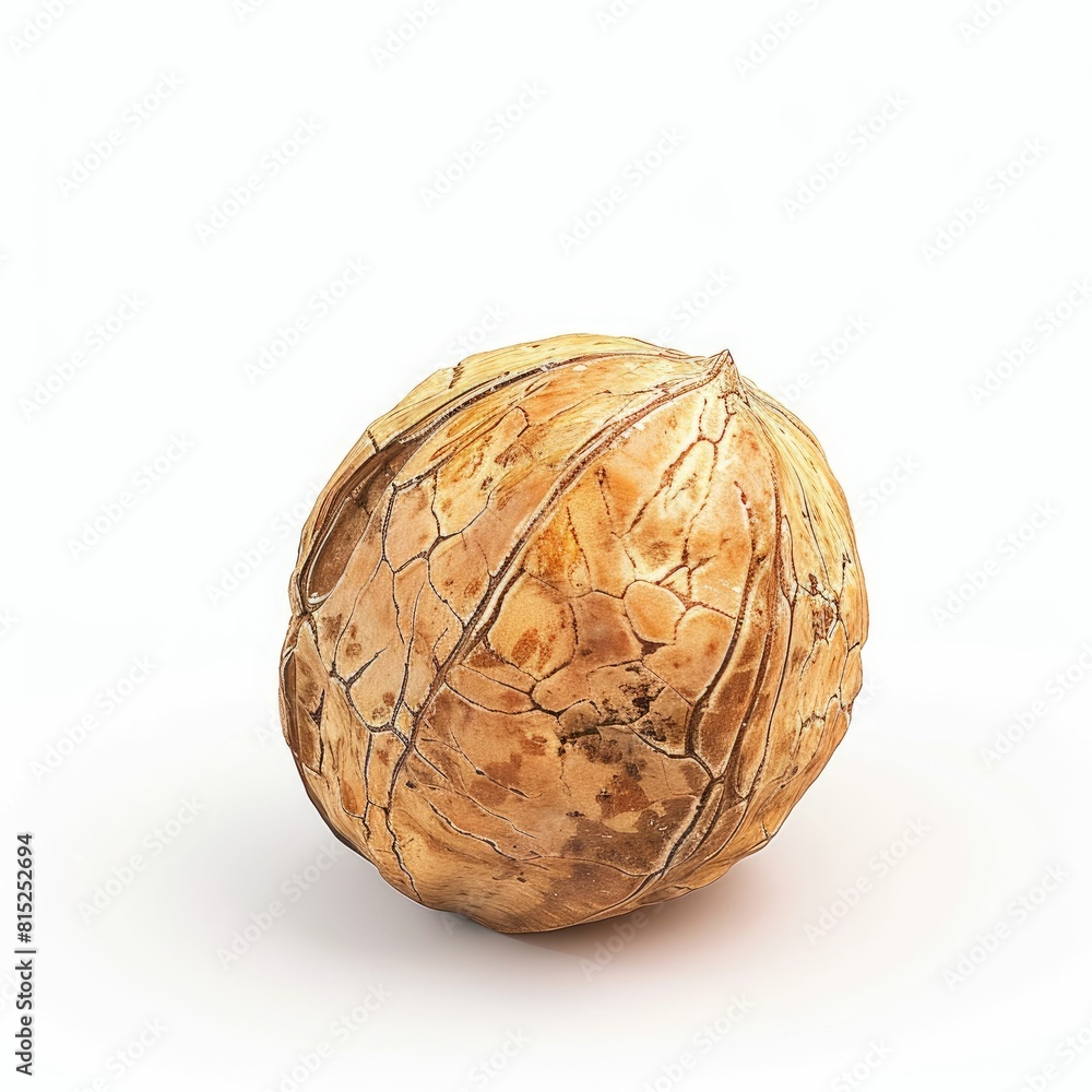 Fototapeta premium A solitary walnut waiting to be cracked open