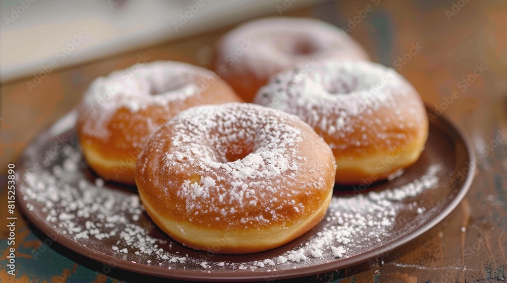 Begin your day on a delightful note with a fluffy donut generously coated in powdered sugar a sweet indulgence that s just perfect for breakfast With every bite savor a burst of flavor and Begin your day on a delightful note with a fluffy donut generously coated in powdered sugar a sweet indulgence that s just perfect for breakfast With every bite savor a burst of flavor and
